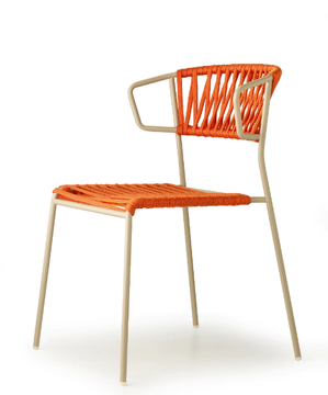 LISA FILÒ - Outdoor chair in steel and woven nautical rope by SCAB DESIGN - view 3